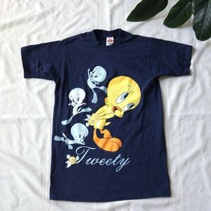 Vintage navy blue Tweety shirt
